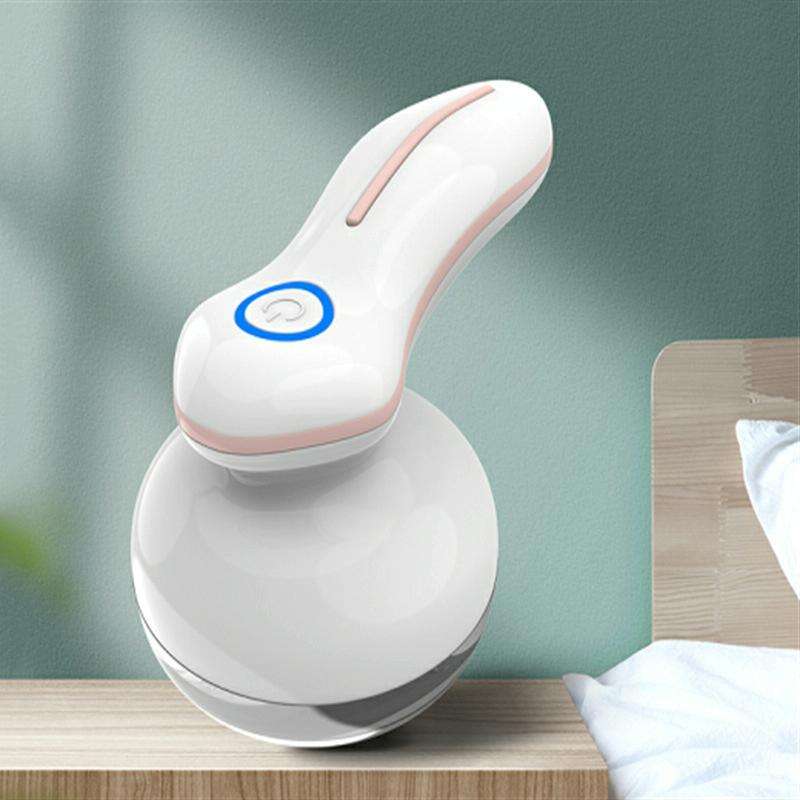 Rechargeable Hair Ball Trimmer Shaving Pompom, Colour: White Three-blade Knife Head