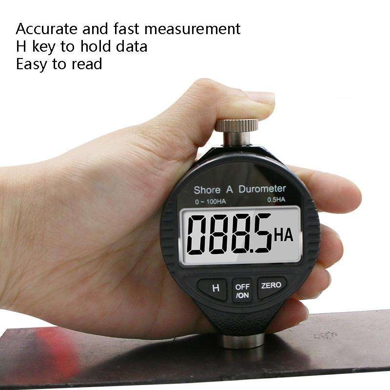 Electronic Digital Display Hard Meter Plastic Rubber Silicone Tire Hardness Meter, Model: 0-100HD D