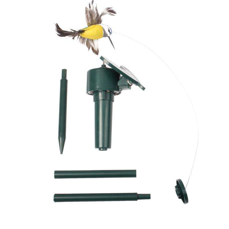 Lifelike Decorative Garden Courtyard Solar Flying Bird Toy(Random Color Delivery)