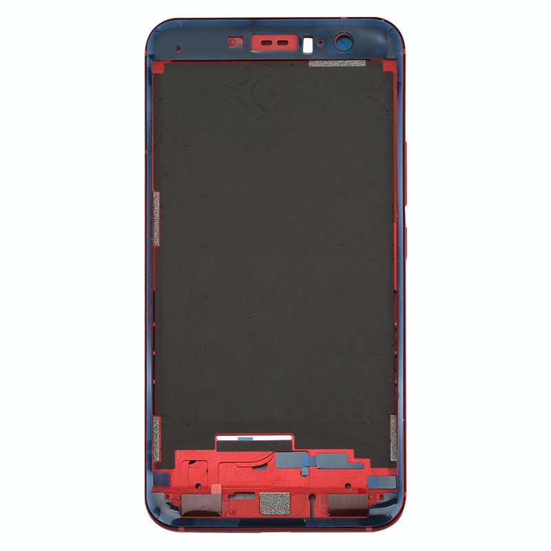 Front Housing LCD Frame Bezel Plate for HTC U11(Red)