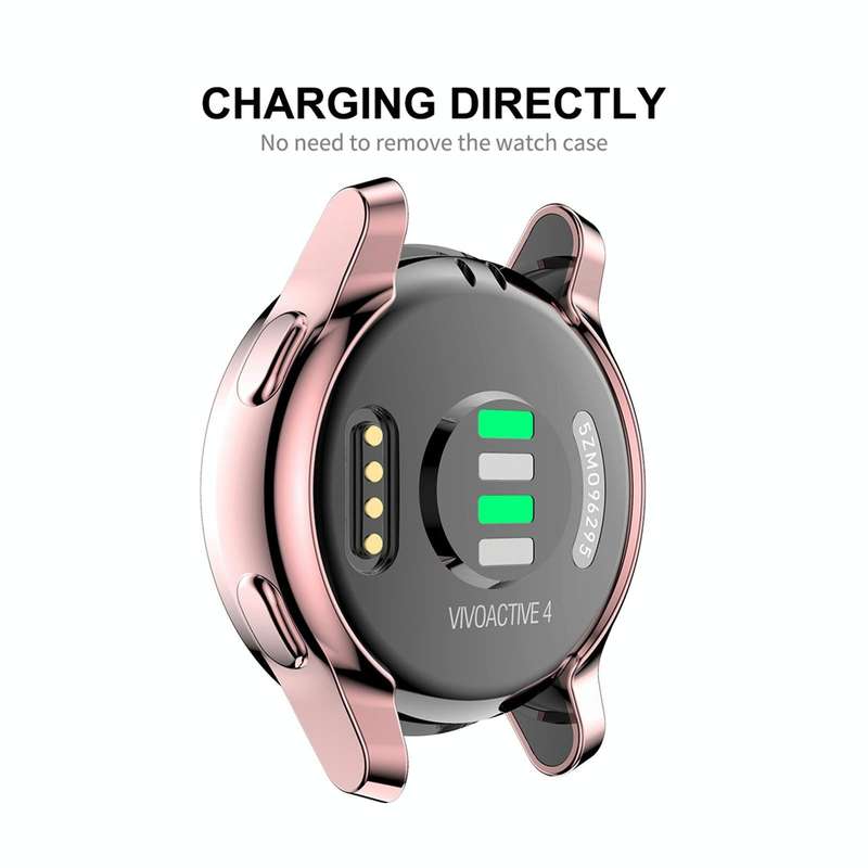For Garmin Venu 2 45mm / Vivoactive 4 45mm ENKAY Hat-Prince Full Coverage Electroplate TPU Soft C...