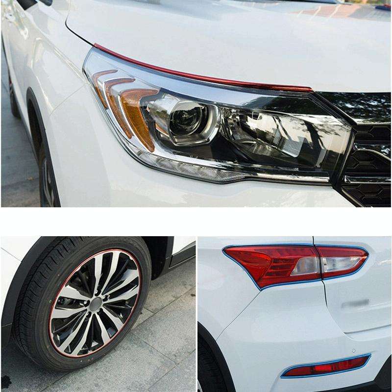 Universal Decorative Scratchproof Stickup 8M Flexible Car Wheel Hub TRIM Mouldings Decoration Str...