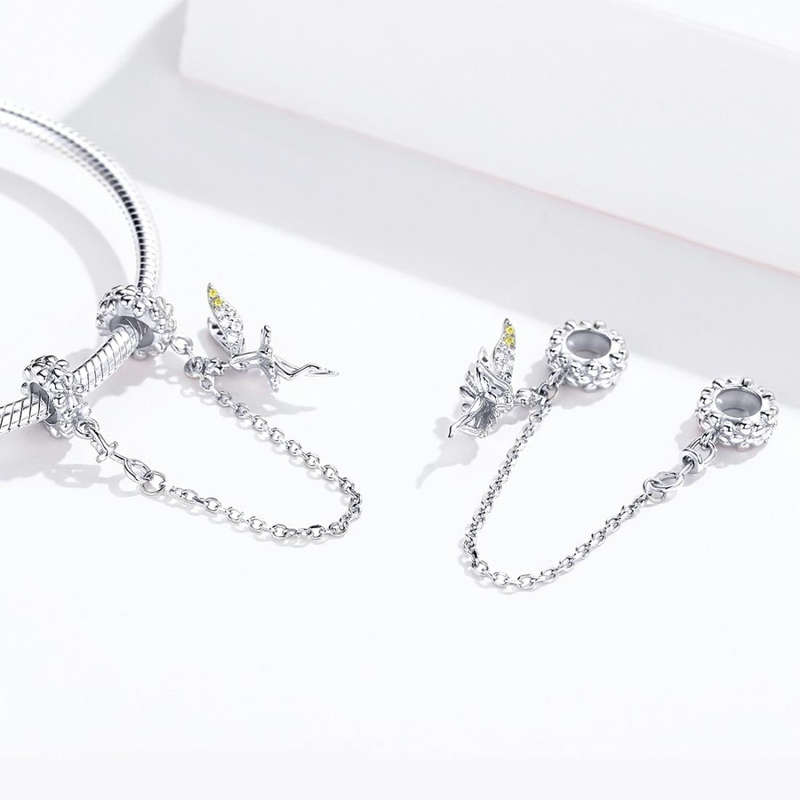 Sterling Silver Safety Chain DIY Bracelet Accessories Elf Jewelry Accessories