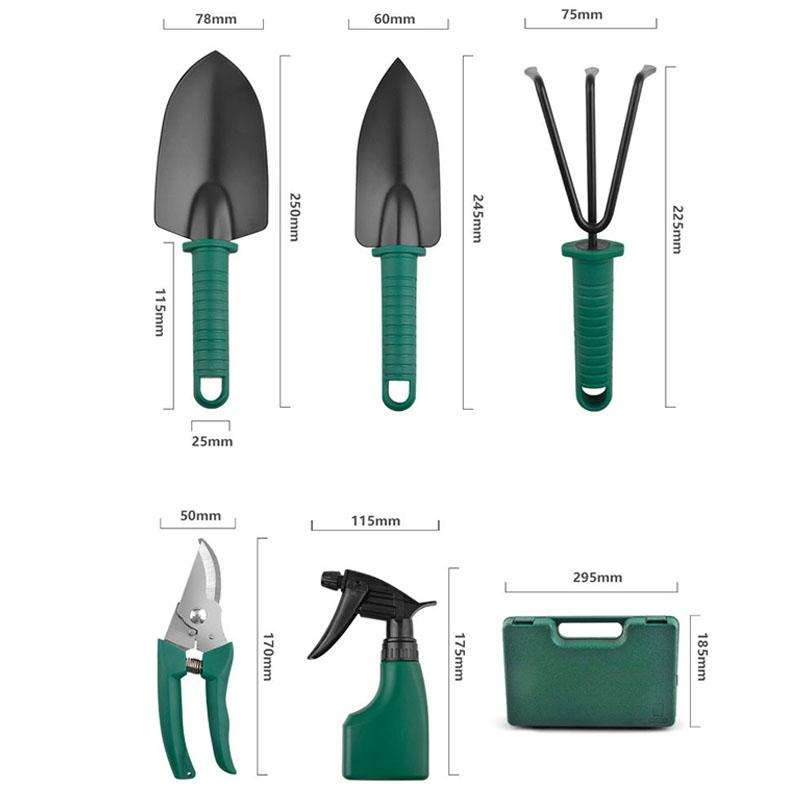 YL025 Potted Gardening Tool Set, Specification: 5 PCS / Set (Green)