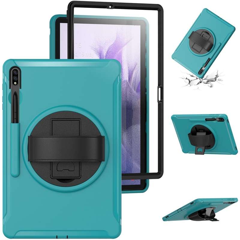 For Samsung Galaxy Tab S7 FE 12.4 inch T730 360 Degree Rotation PC+TPU Protective Cover with Hold...