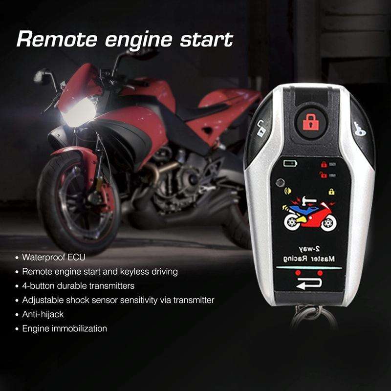 Universal Motorcycle Alarm Bidirectional Anti-theft Device with Induction Remote Control