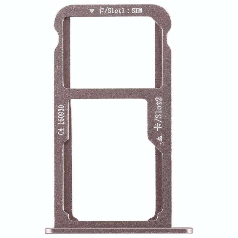 SIM Card Tray + SIM Card Tray / Micro SD Card for Huawei G9 Plus (Mocha Gold)