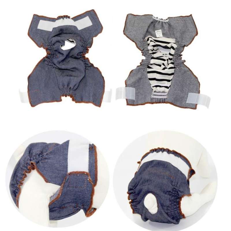 Anti-sorrow Female Dog Physiological Pants Urine-proof And Wet Pet Leak-proof Underwear, Size:XXL