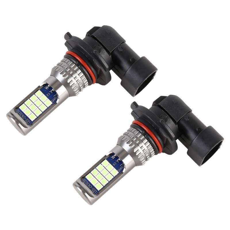 9006 2 PCS DC12-24V / 8.6W Car Fog Lights with 24LEDs SMD-3030 & Constant Current, Bag Packagin(I...