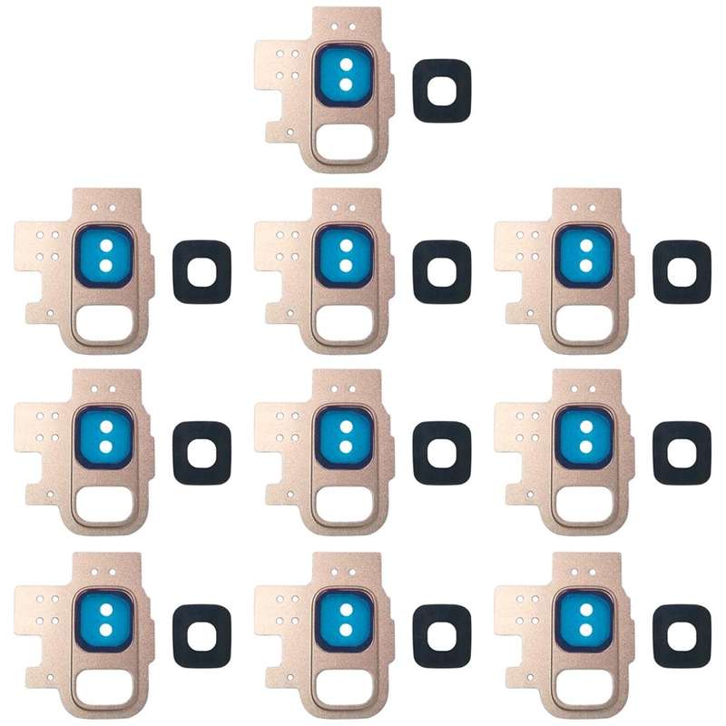 For Galaxy S9 / G9600 10pcs Camera Lens Cover (Gold)
