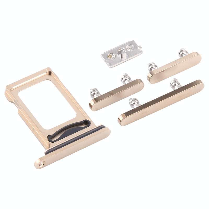 SIM Card Tray + SIM Card Tray + Side Keys for iPhone 12 Pro(Gold)