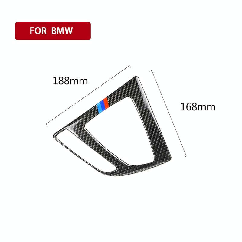Three Color Carbon Fiber Car Gear Panel Decorative Sticker for BMW (F30) 2013-2017 / (F34) 2013-2...