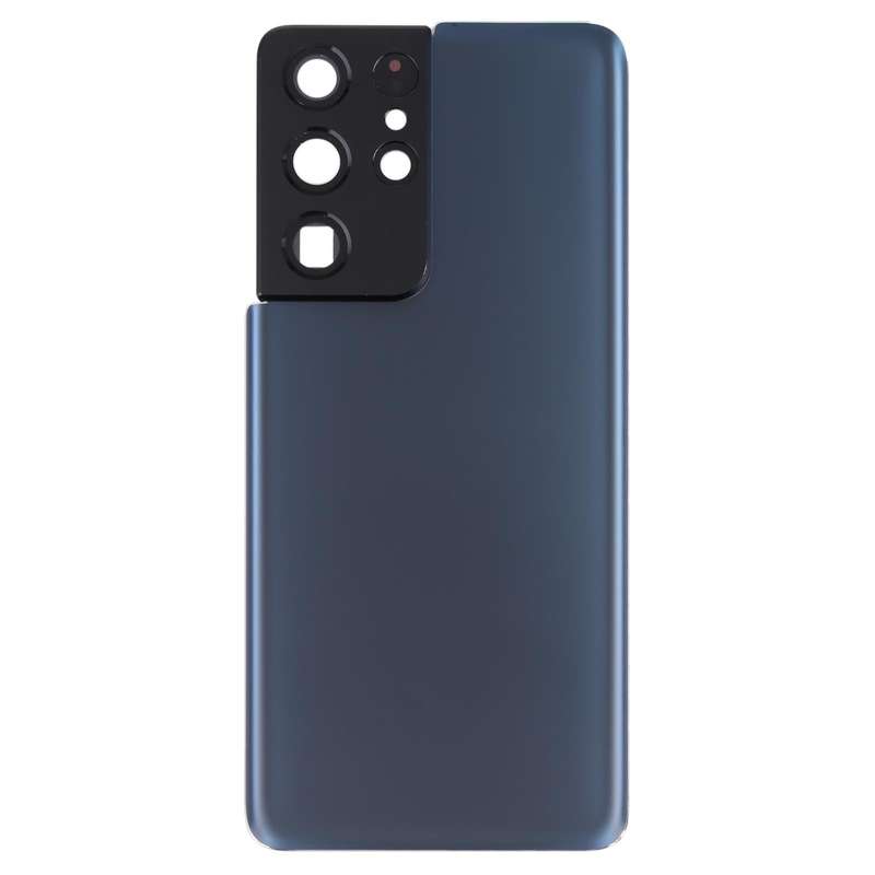 For Samsung Galaxy S21 Ultra 5G Battery Back Cover with Camera Lens Cover (Blue)