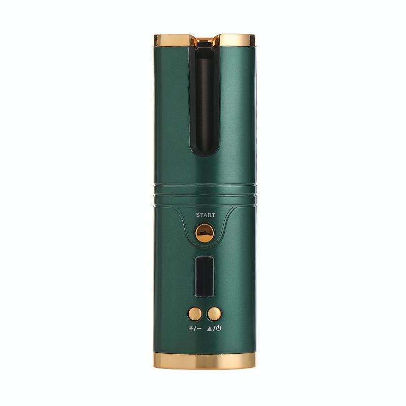 Portable USB Charging Wireless Curler Lazy Automatic Curling Rod(Patented Green)
