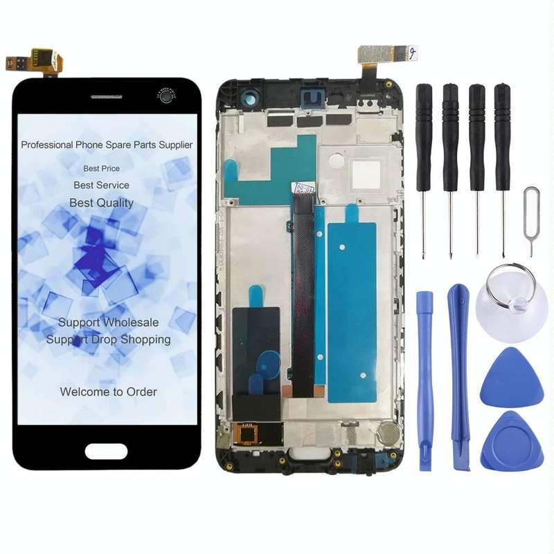 OEM LCD Screen For ZTE Blade V8 BV0800  Digitizer Full Assembly with FrameBlack)