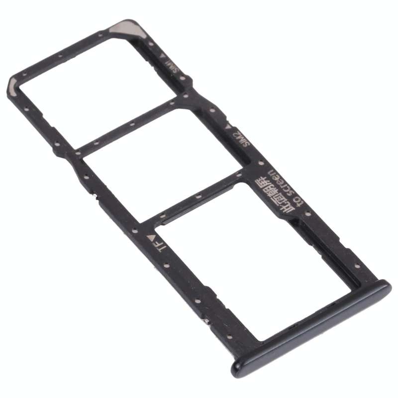 SIM Card Tray + SIM Card Tray + Micro SD Card Tray for Huawei Y7 (2018) (Black)