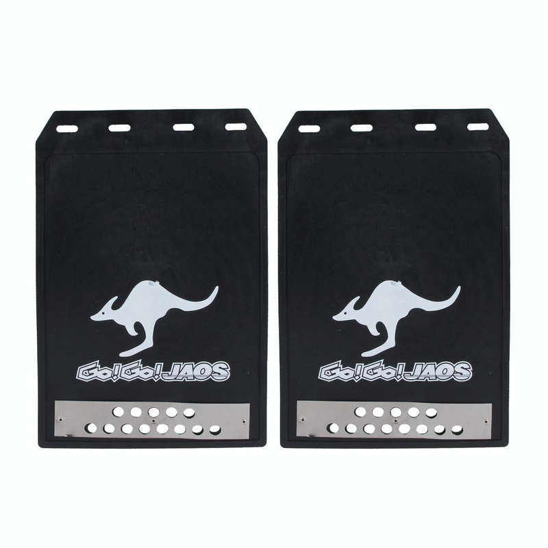 Premium Heavy Duty Molded Splash Front and Rear Mud Flaps Guards, Medium Size, Random Pattern Del...