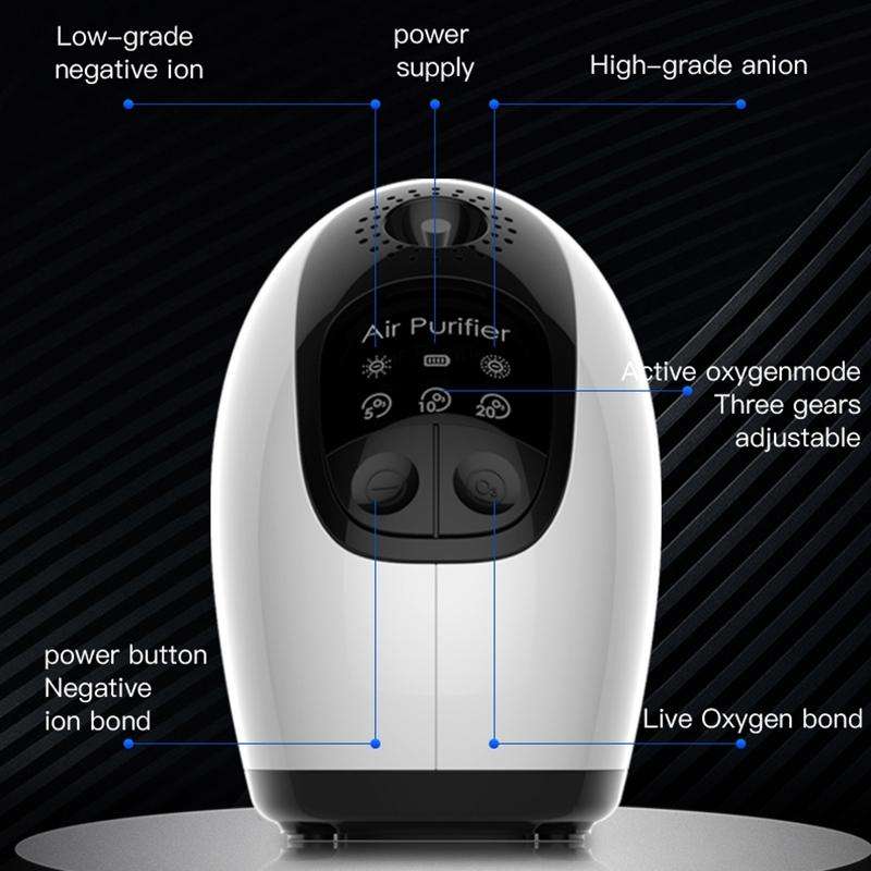 Negative Ion & Ozone Dual Mode Air Purifier Disinfection Machine To Remove Formaldehyde Bacteria(...