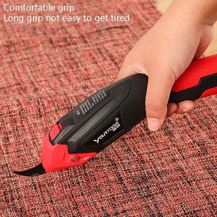 YOURTOOLS Y4005 12W Tungsten Steel Electric Scissors Clothing Leather Carpet Trimming Scissors, U...