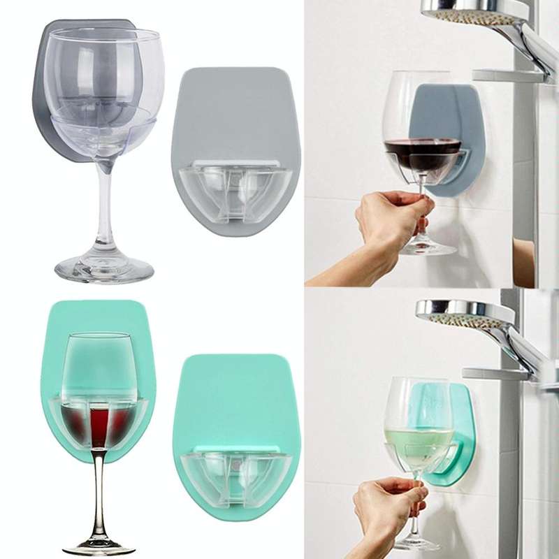 Suction Cup Wine Glass Holder Home Red Wine Cup Boat Storage Rack(Green)
