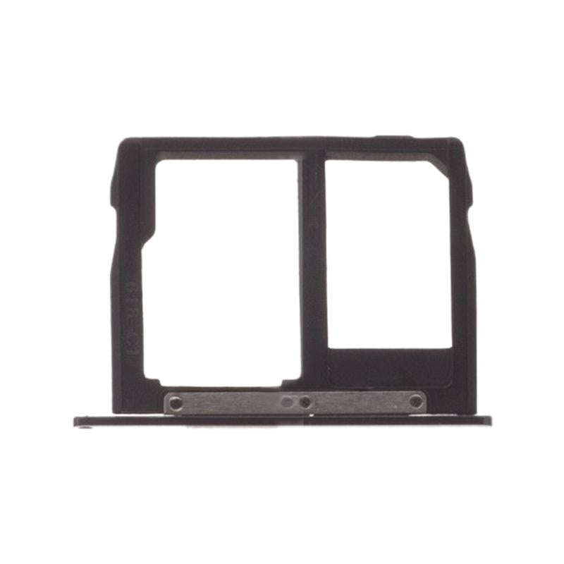 SIM Card Tray + Micro SD Card Tray for Motorola Moto G5S Plus XT1805 (Black)