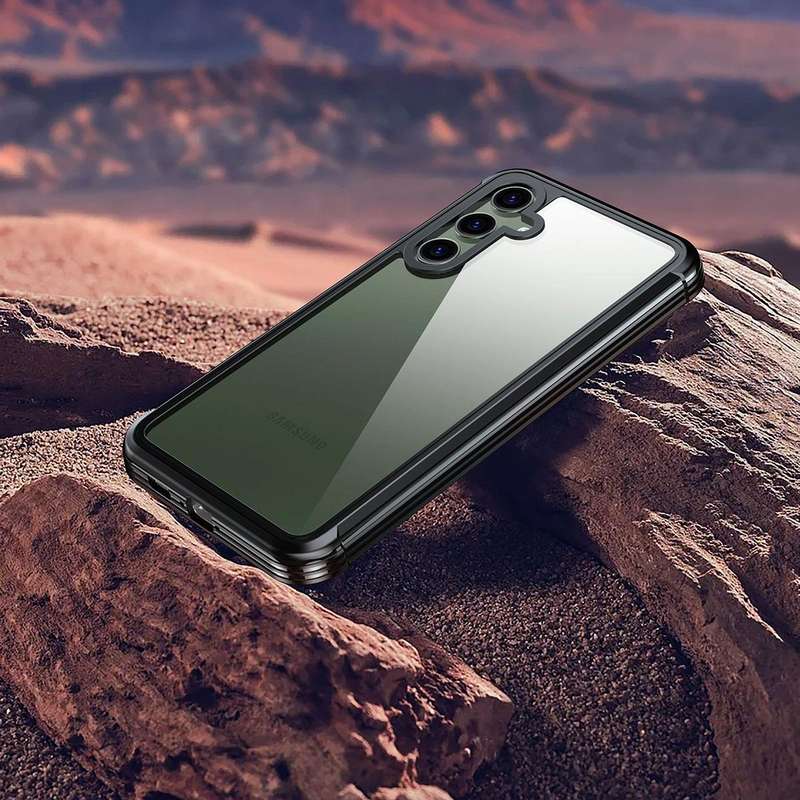 For Samsung Galaxy S23 FE 5G Life Waterproof Rugged Phone Case(Black)