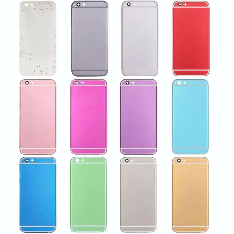 Full Assembly Housing Cover for iPhone 6, Including Back Cover & Card Tray & Volume Control Key &...