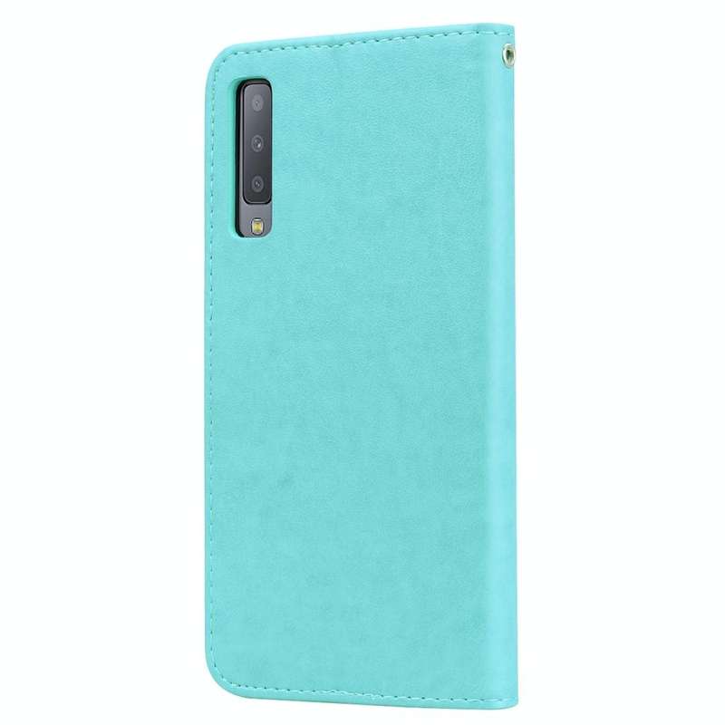 Rose Embossed Horizontal Flip PU Leather Case for Samsung Galaxy A7 (2018) , with Holder & Card S...