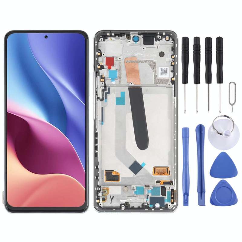 AMOLED Material Original LCD Screen and Digitizer Full Assembly With Frame for Xiaomi Redmi K40 /...