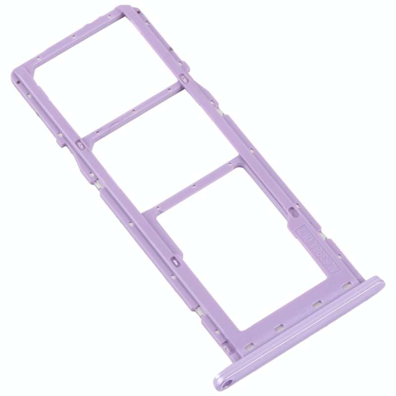 For Samsung Galaxy M04 SM-M045F Original SIM Card Tray + SIM Card Tray + Micro SD Card Tray (Purple)