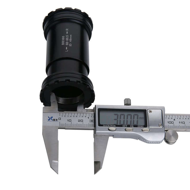 BB386 Press Fit Style Bottom Bracket Fits 68-86.5mm for SRAM / Rotor / FSA Mountain Bike (Black)