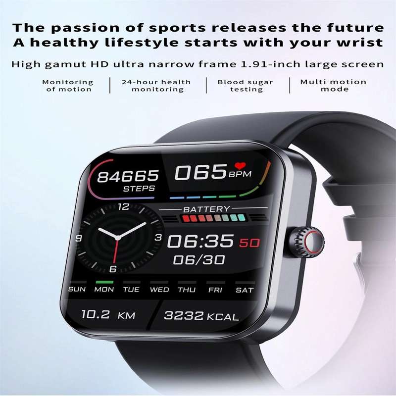 F57L 1.91 inch Color Screen Smart Watch,Support Heart Rate Monitoring / Blood Pressure Monitoring...