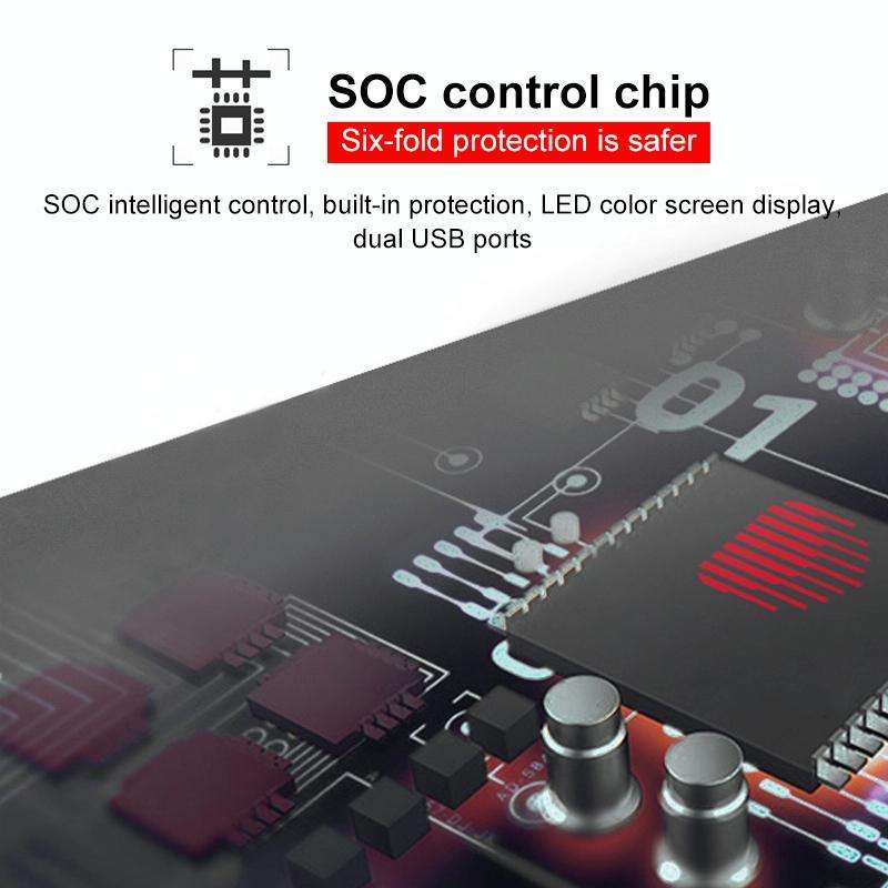 MPPT Solar Controller 12V / 24V / 48V Automatic Identification Charging Controller with Dual USB ...