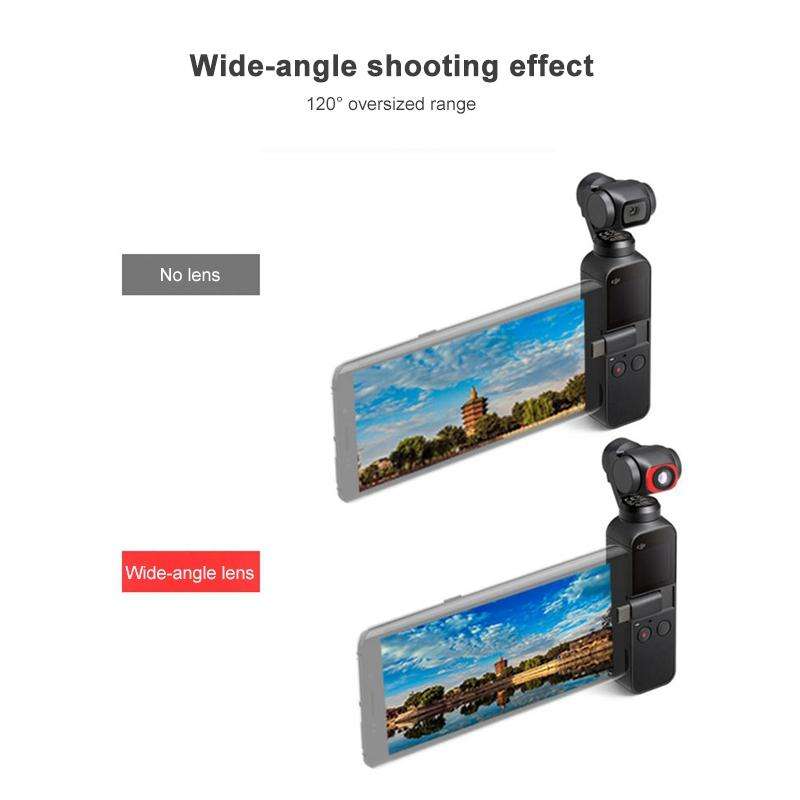 JSR 3 in 1 CR Super Wide Angle Lens 12.5X Macro Lens + CPL Lens Filter Set for DJI OSMO Pocket