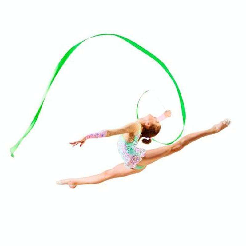 5 PCS 4 m Artistic Color Gymnastics Ribbon Dance Props Children Toys(Blue)