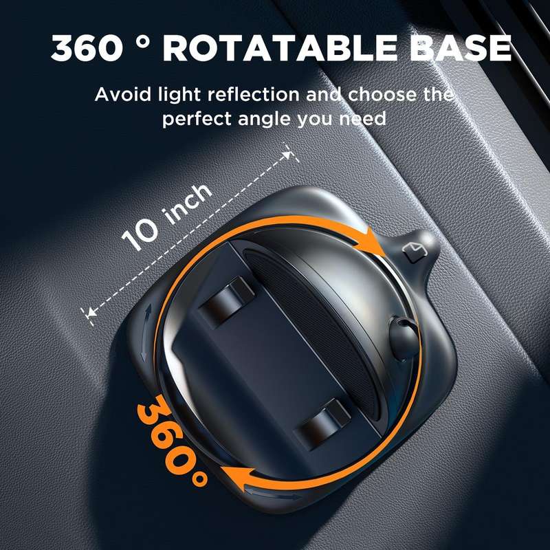 JOYROOM JR-ZS354 360 Degrees Rotatable Dashboard Car Phone Holder(Black)