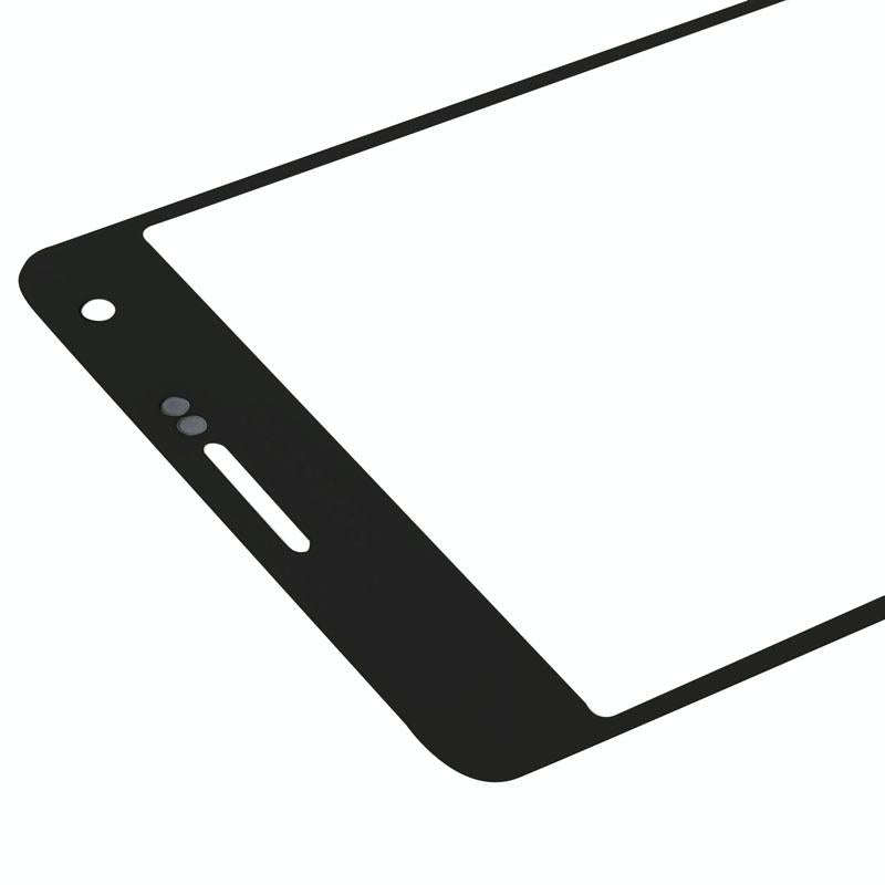 For Samsung Galaxy A7 (2015) 10pcs Front Screen Outer Glass Lens (Black)