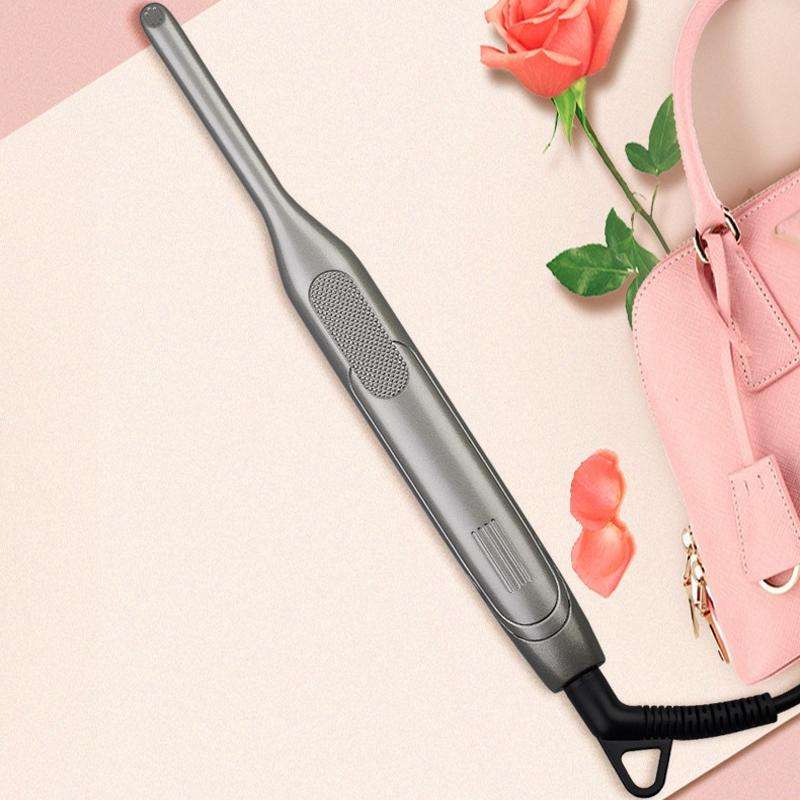 Small Wave Curling Iron For Men Beard Curling Iron 3D Ceramic Thermostat Hair Straightener(EU Plug)