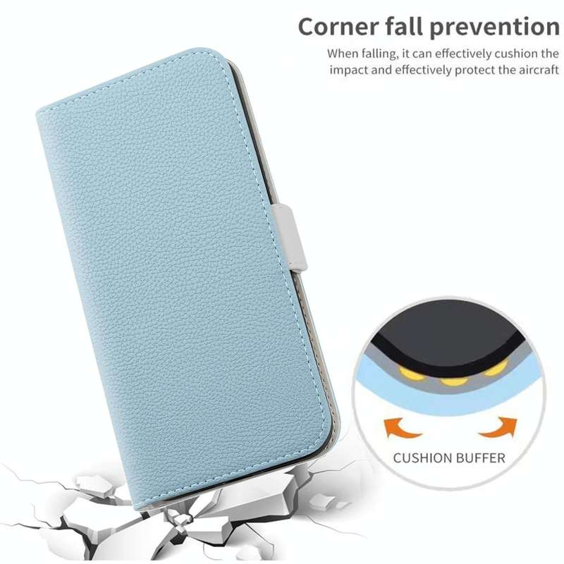 For OPPO A57 5G 2022 Candy Color Litchi Texture Leather Phone Case(Light Blue)