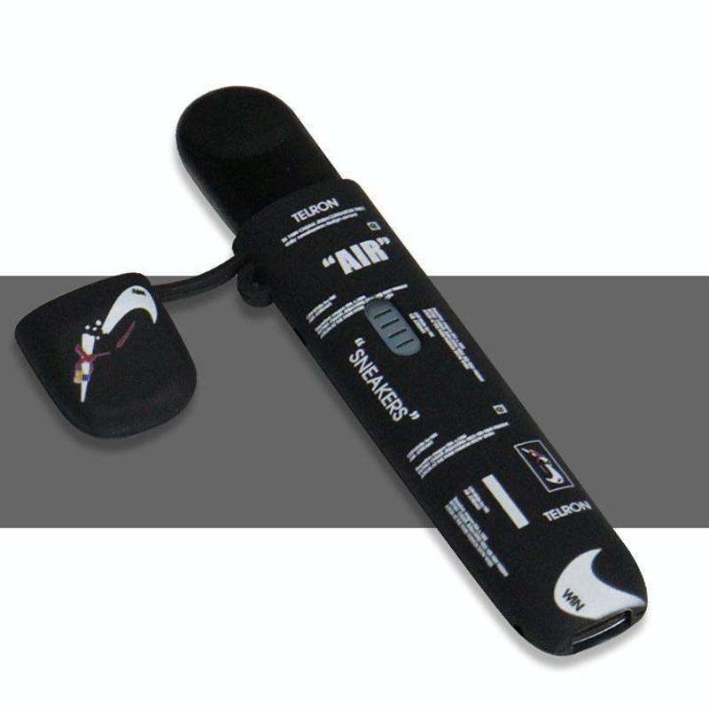 For RELX 5th Generation E Cigarette Drop-Proof Printed Protective Case Cigarette Stick Sleeve(Bla...
