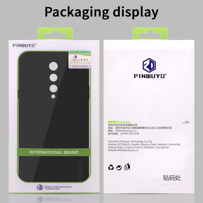 For OnePlus 8T PINWUYO Touching Series Liquid Silicone TPU Shockproof Case(Black)