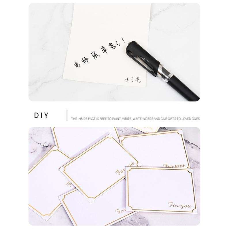 50 PCS Holiday Thank You Messages Greeting Cards(Thank You Card 1)