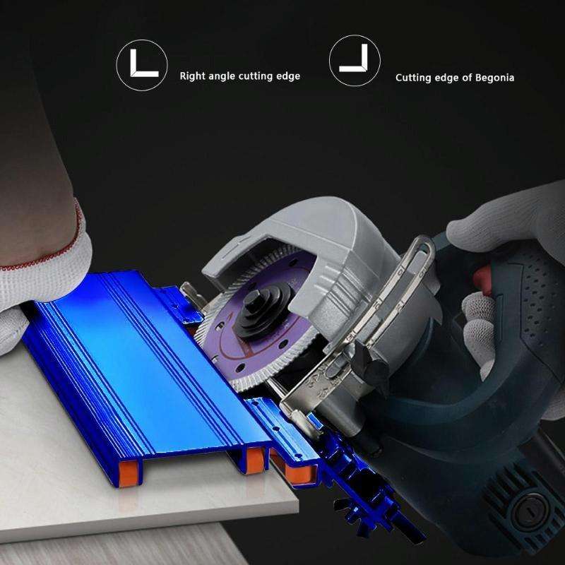 45 Degree Stone Cutting Marble Tile Ceramic Bevel Cutter Chamfering Device(Silver)