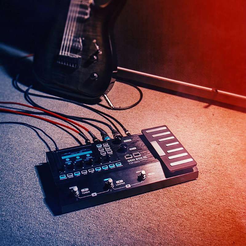 JOYO GEM-BOX3 Multifunctional Integrated Electric Acoustic Guitar Effector with Pedal and Drum Ma...
