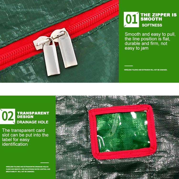 Outdoor Home Waterproof Christmas Tree Storage Bag, Specification: 122x34x51cm(Green)