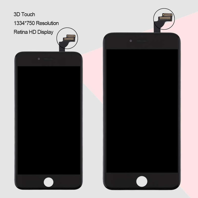 Original LCD Screen for iPhone 6 Plus Digitizer Full Assembly (Black)