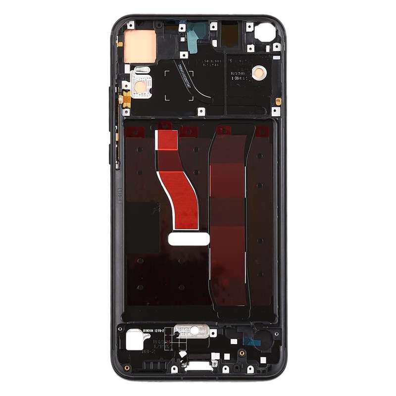 Front Housing LCD Frame Bezel Plate with Side Keys for Huawei Honor V20 (Honor View 20)(Black)