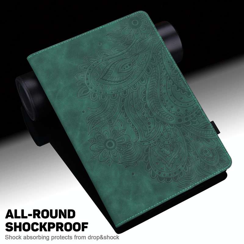 For Samsung Galaxy Tab S2 9.7 T815 Peacock Embossed Pattern TPU + PU Horizontal Flip Leather Case...