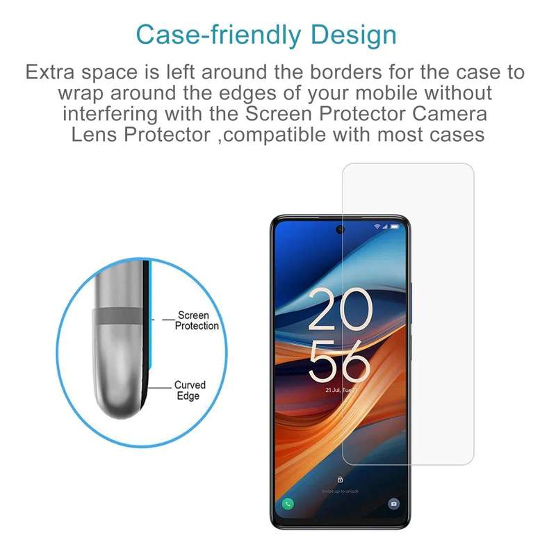 For TCL 50 XL 5G 50pcs 0.26mm 9H 2.5D Tempered Glass Film