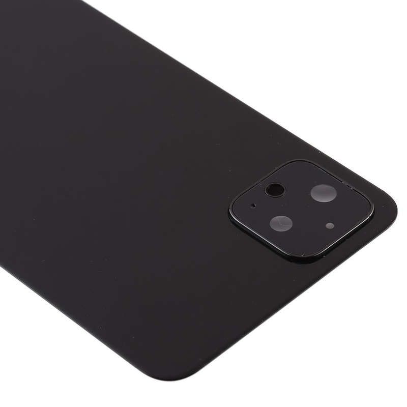 Battery Back Cover with Camera Lens Cover for Google Pixel 4(Black)